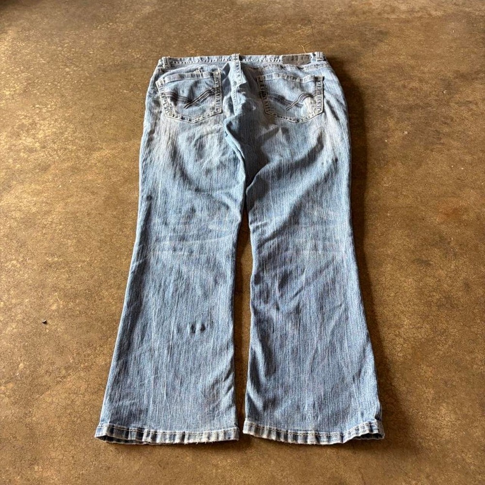 2000s axel light wash bootcut jeans